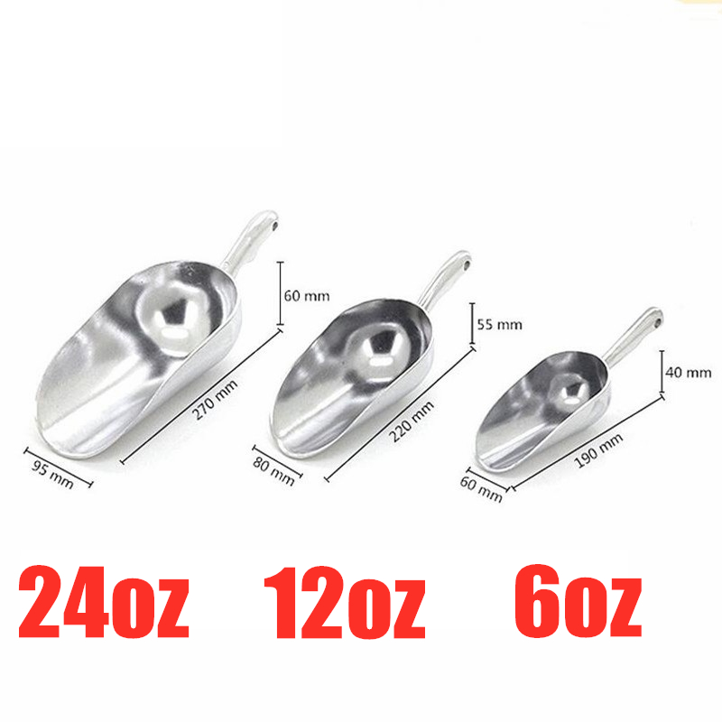 6oz/12oz/24oz Aluminum Ice Sco – Commercial Kitchen And Bar recenzja i cena
