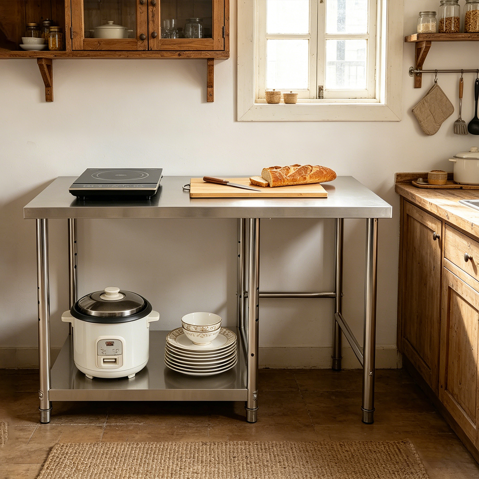 304 Stainless Steel Table For  – Commercial Kitchen Worktops recenzja i cena