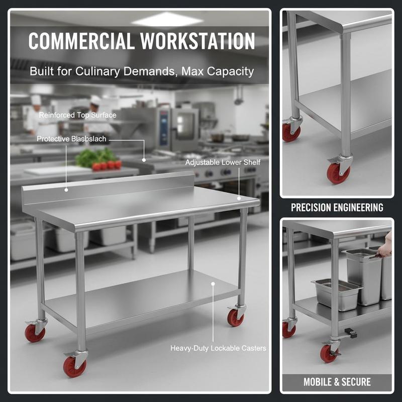 Prep Station 36x24x35 Inch For – Commercial Kitchen Worktops recenzja i cena