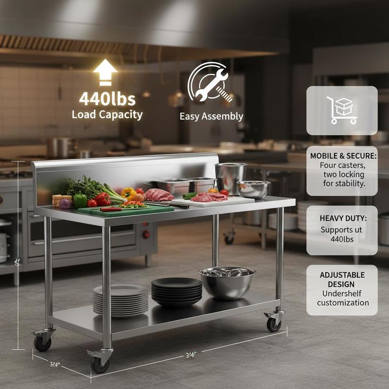 Prep Station 36x24x35 Inch For – Commercial Kitchen Worktops recenzja i cena
