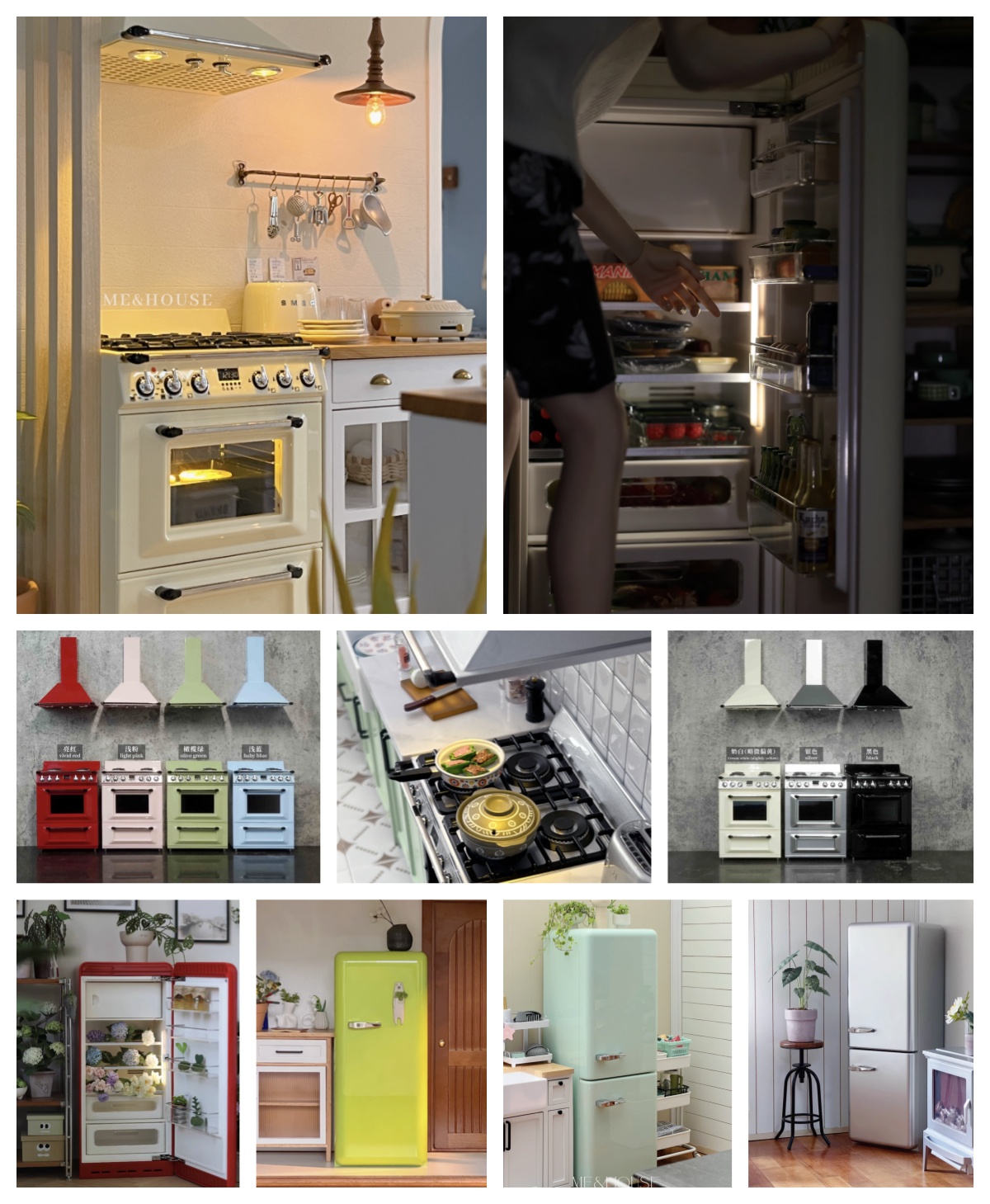 1/6 Modern Miniature Kitchen F – Commercial Kitchen Fridge recenzja i cena