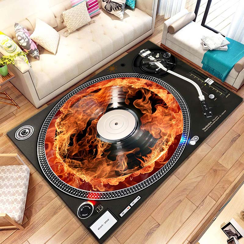 Music Vinyl Disc Player Patter – Commercial Kitchen Vinyl Flooring recenzja i cena