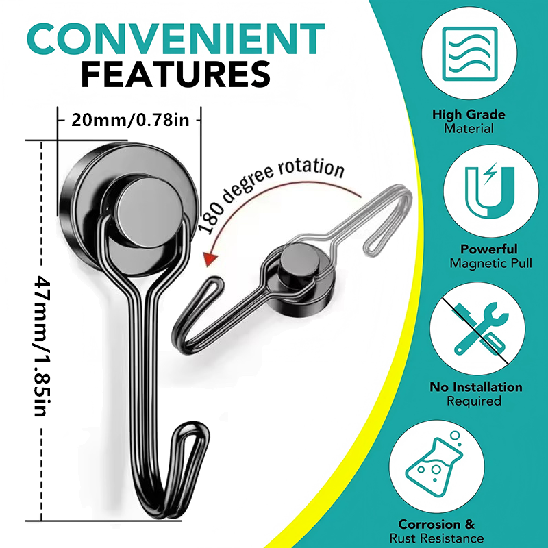 20mm Black Silver No-drill Mag – Commercial Kitchen Fridge recenzja i cena