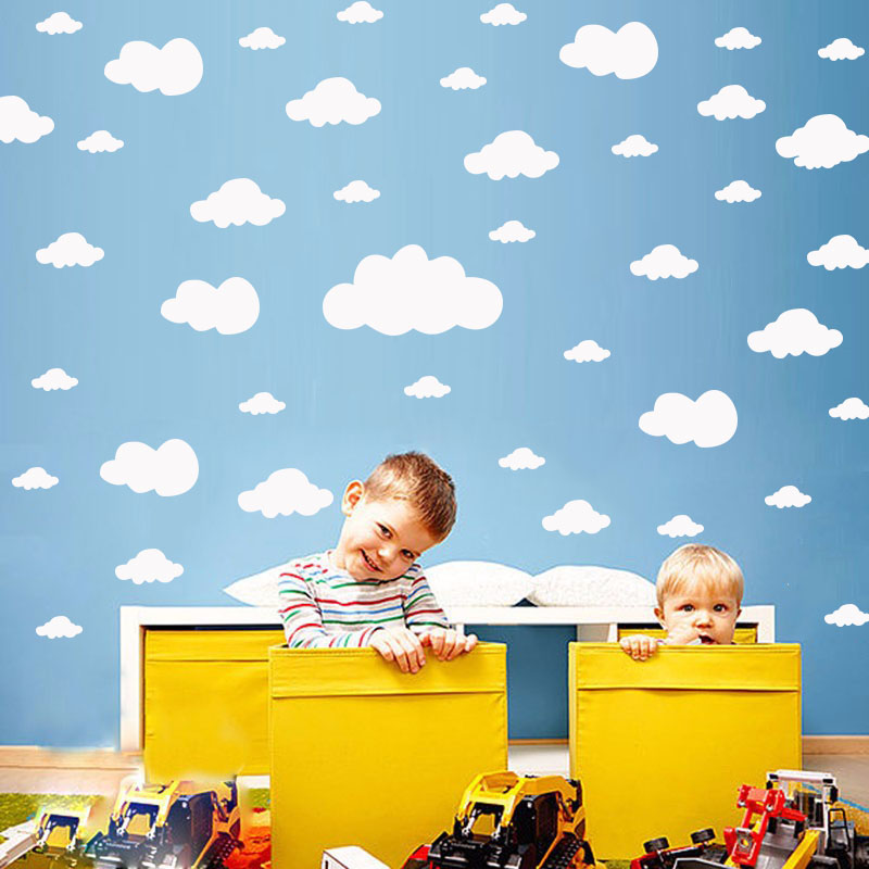 68 Pcs DIY Clouds Wall Sticker – Commercial Kitchen Fridge recenzja i cena