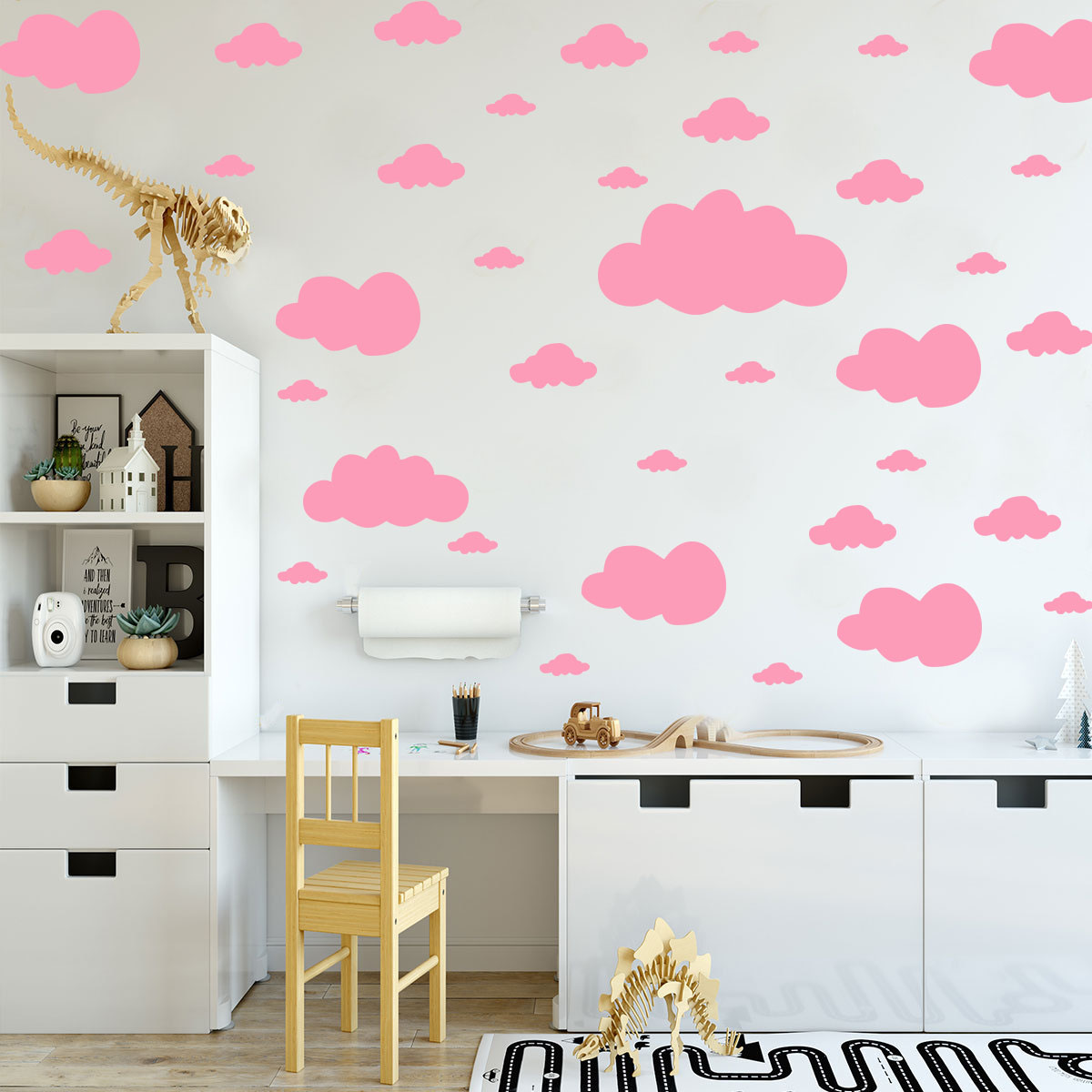68 Pcs DIY Clouds Wall Sticker – Commercial Kitchen Fridge recenzja i cena