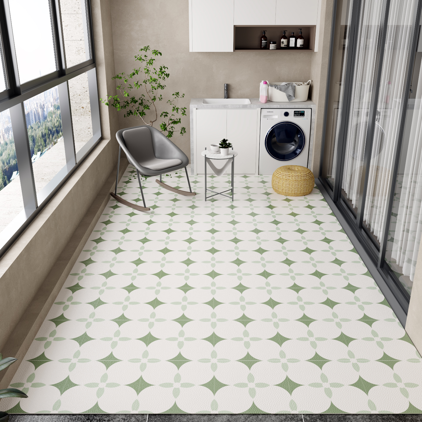 Balcony Floor Mat Pvc Leather  – Commercial Kitchen Vinyl Flooring recenzja i cena