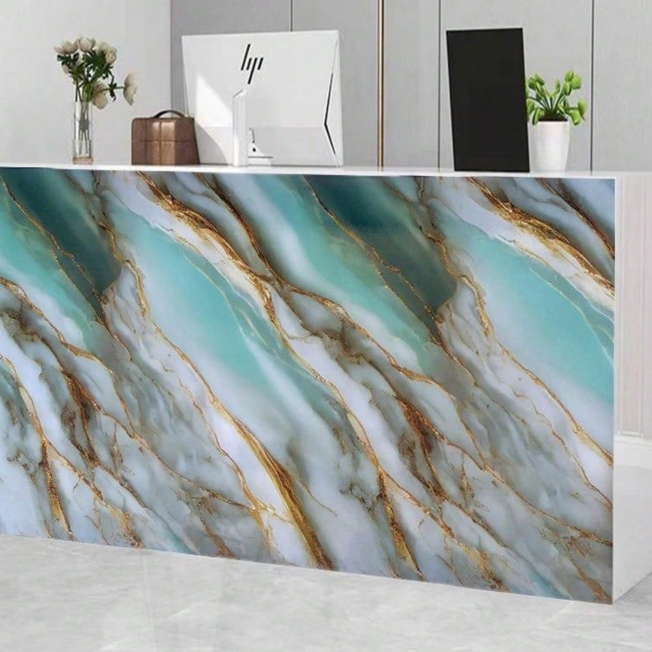 50cm Width Foil Marble Sticker – Commercial Kitchen Fridge recenzja i cena