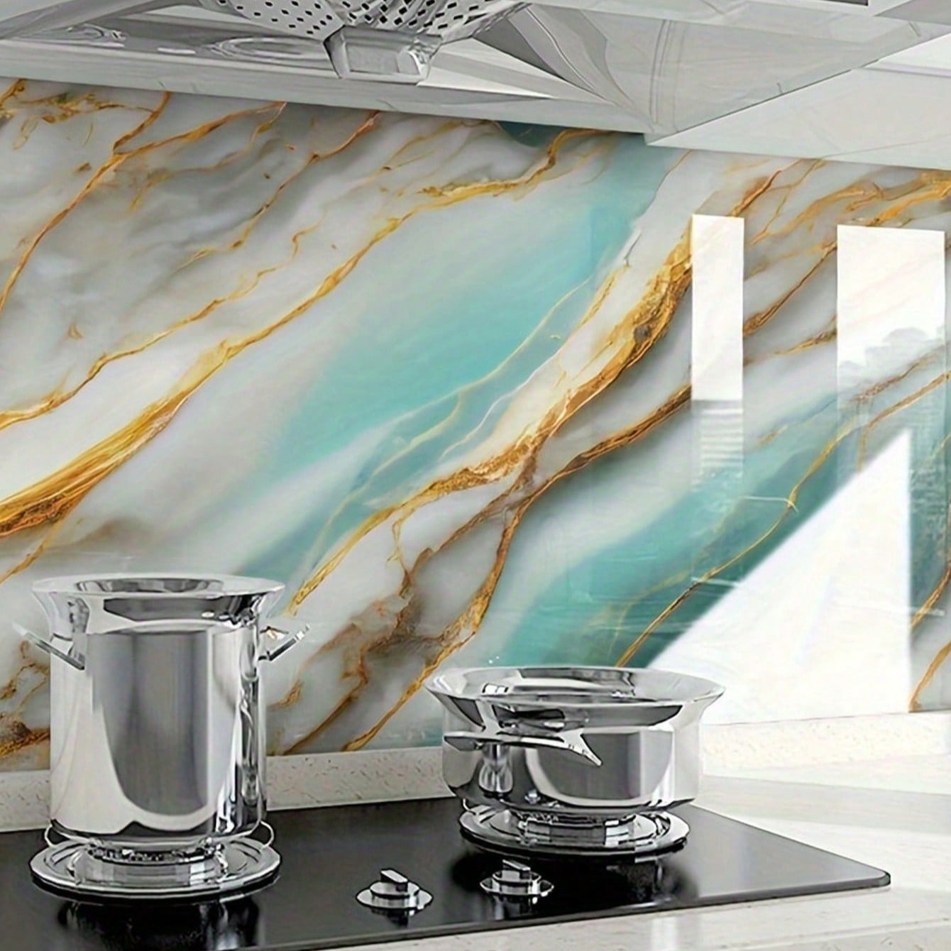 50cm Width Foil Marble Sticker – Commercial Kitchen Fridge recenzja i cena