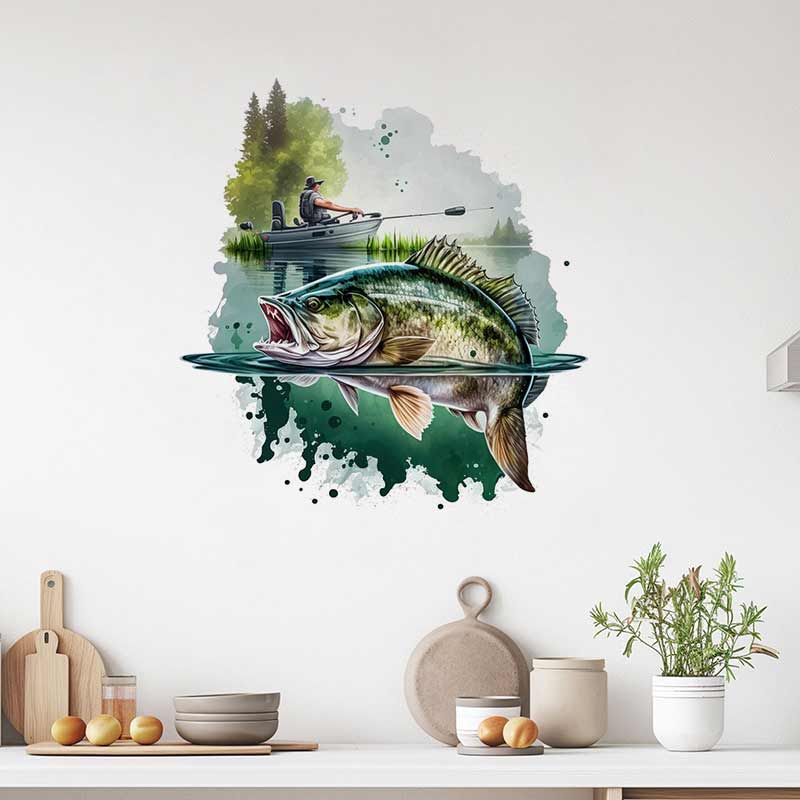Perch Fish Wall Sticker Kitche – Commercial Kitchen Fridge recenzja i cena