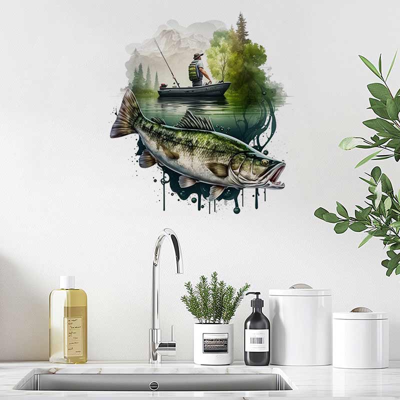Perch Fish Wall Sticker Kitche – Commercial Kitchen Fridge recenzja i cena