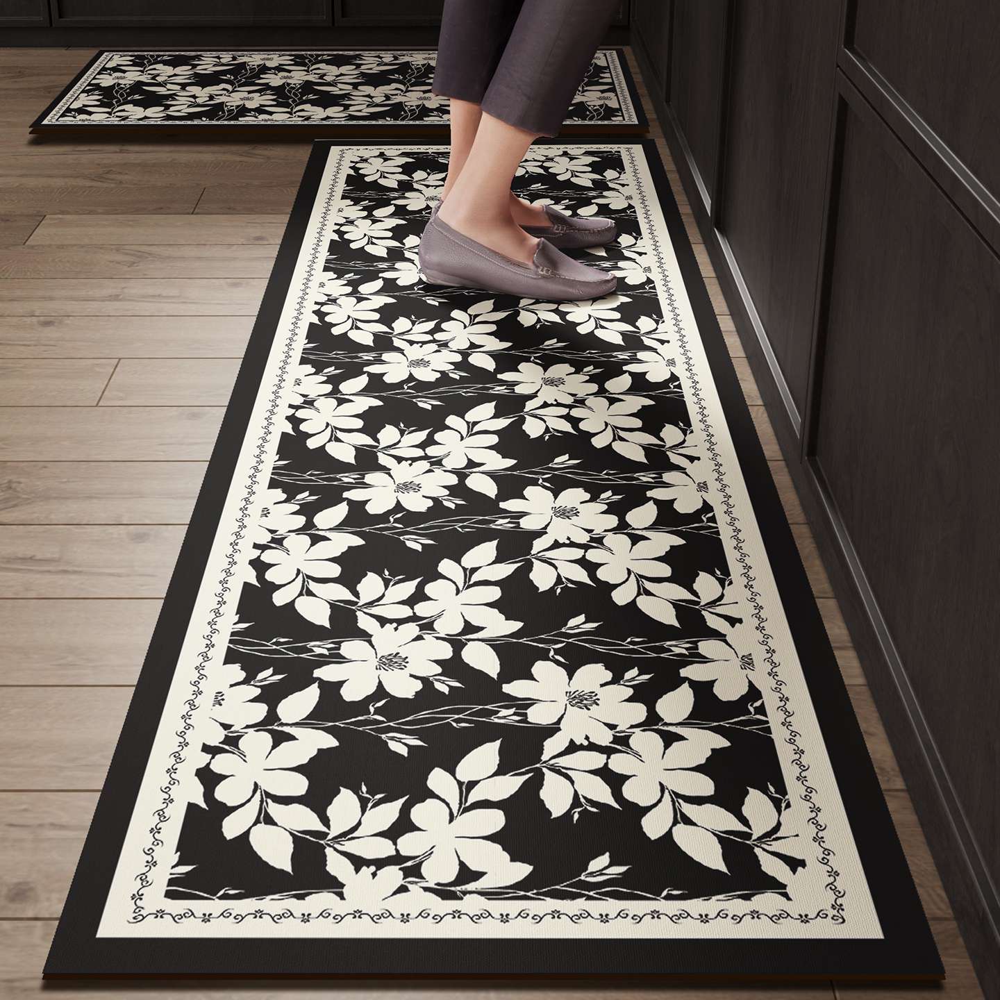 Black Kitchen Rugs Waterproof  – Commercial Kitchen Vinyl Flooring recenzja i cena